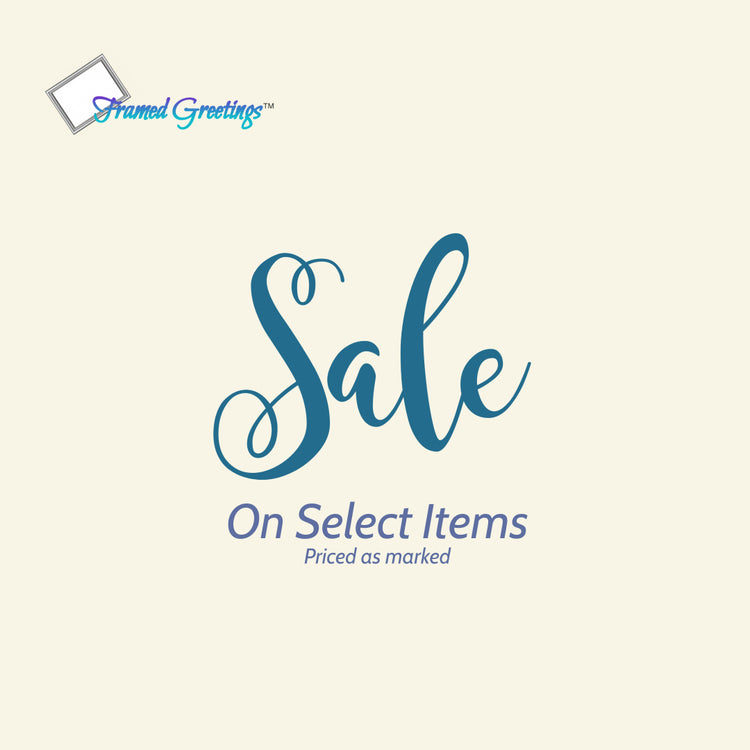 Sale on select items. Priced as marked.