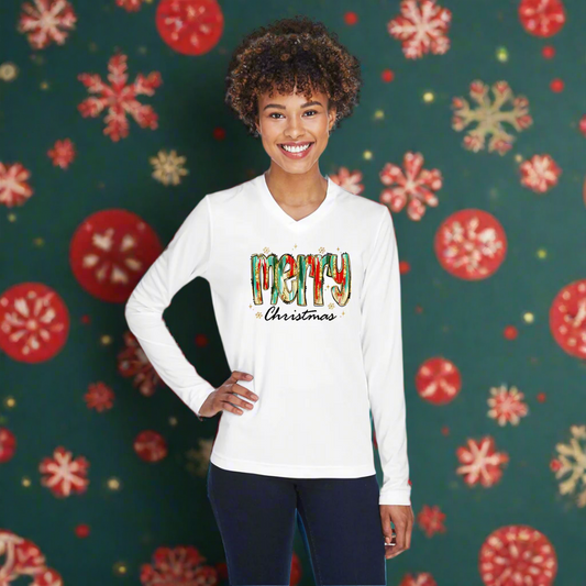 Merry Christmas- Long Sleeve Tee WOMEN