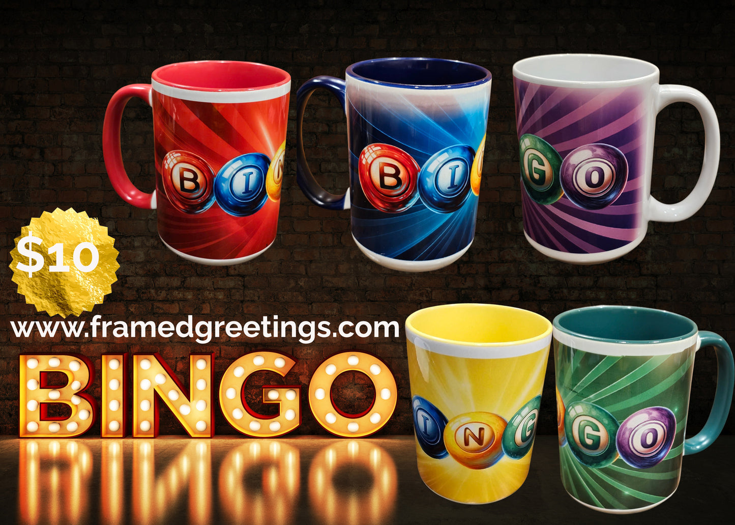 Mugs for Bingo Lovers