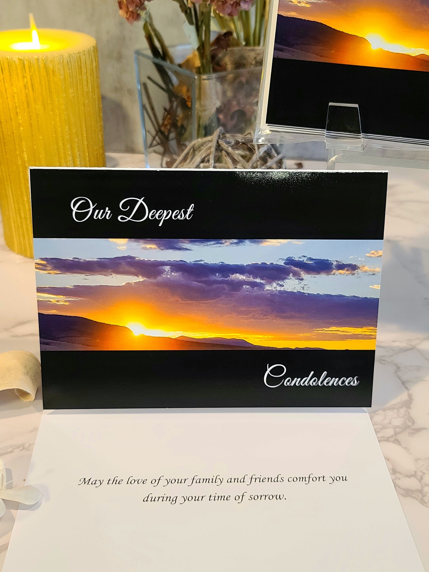 Our Deepest Condolences Sympathy Cards  (5pk)